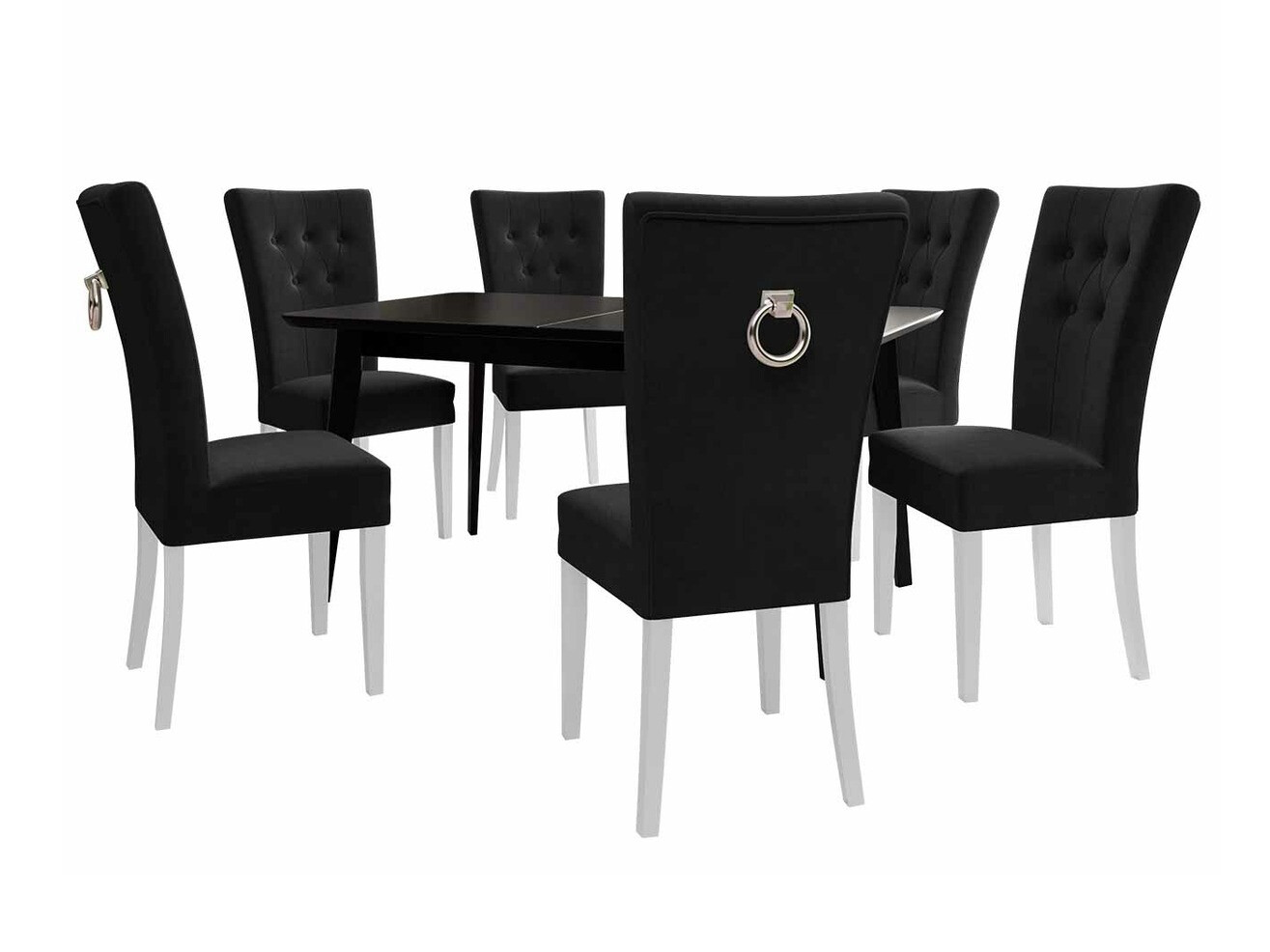 Eetkamerset Racine 144 (Wit + Magic Velvet 2219)