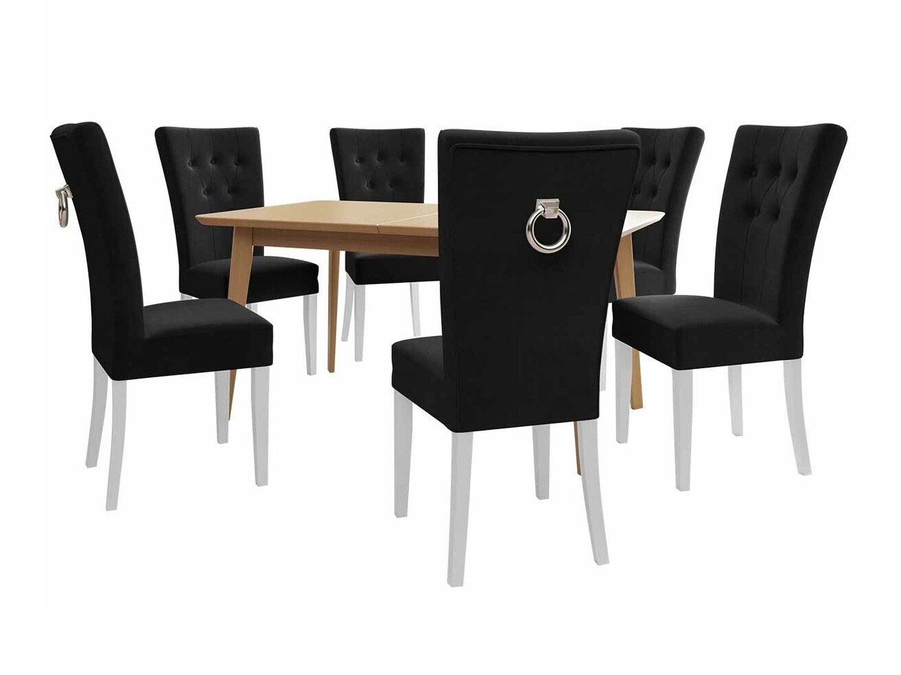 Eetkamerset Racine 144 (Wit + Magic Velvet 2219)