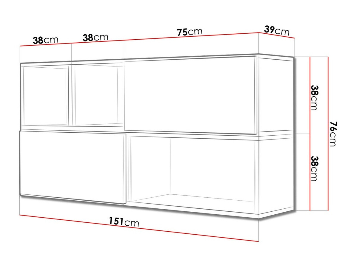 Kasten set Corbele 120 (Wit)