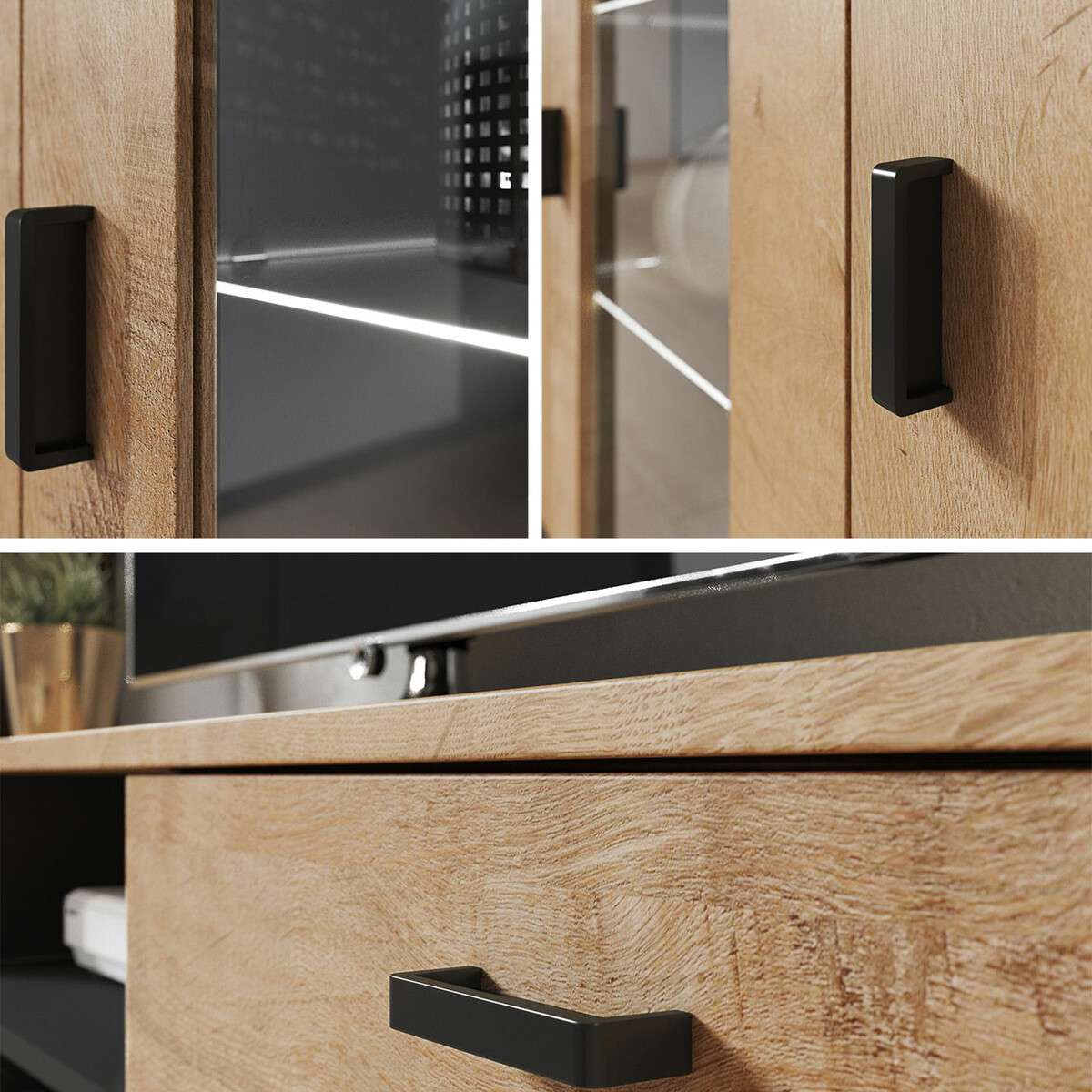 Wandkast Tornola 103 (Wit + Glanzend wit)