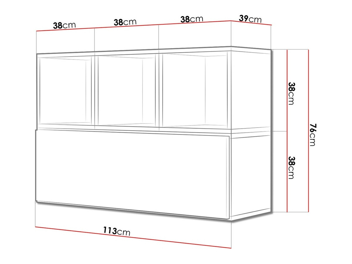 Kasten set Corbele 117 (Wit)