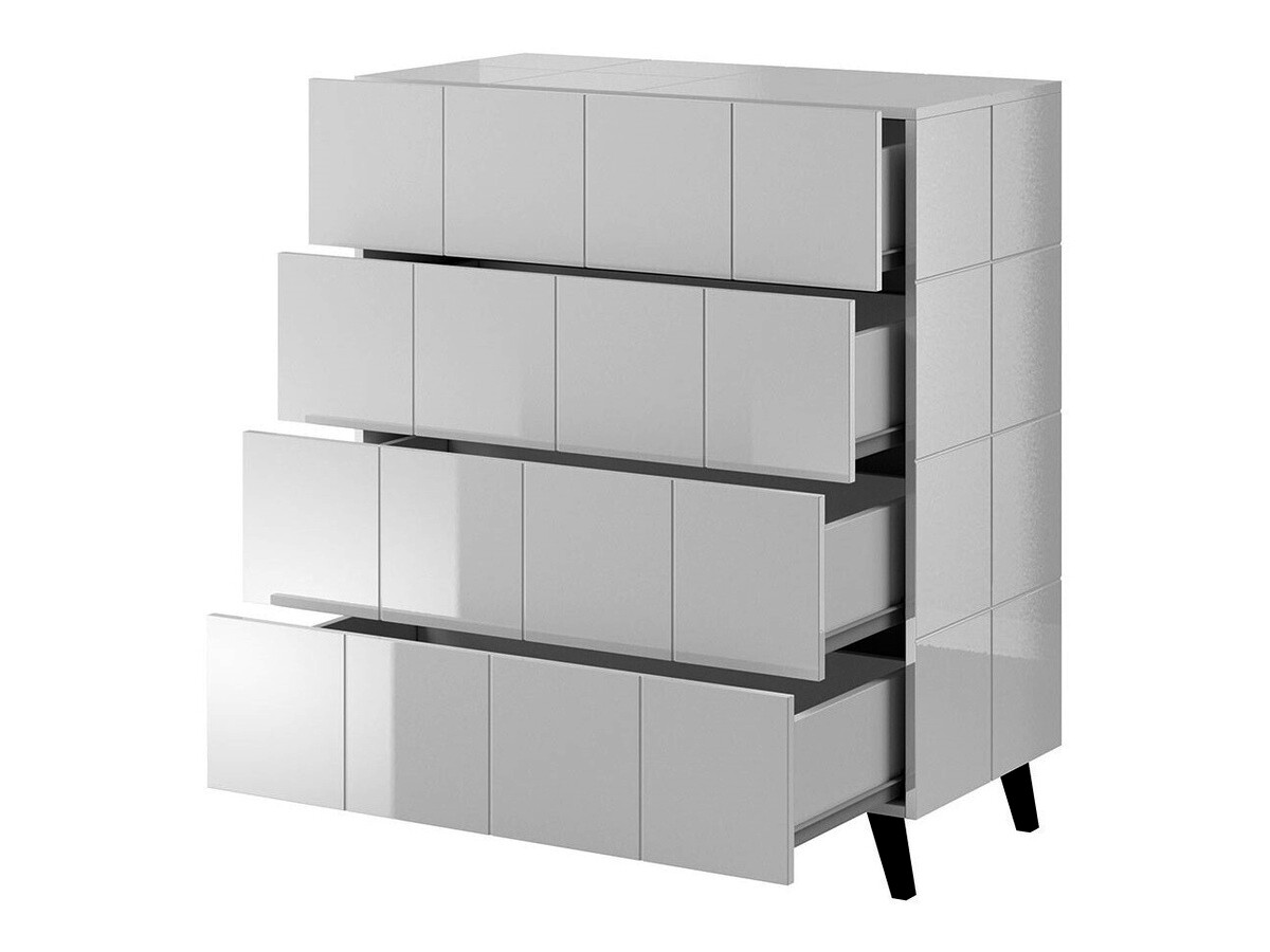 Ladekast Charlotte 133 (Glanzend zwart)