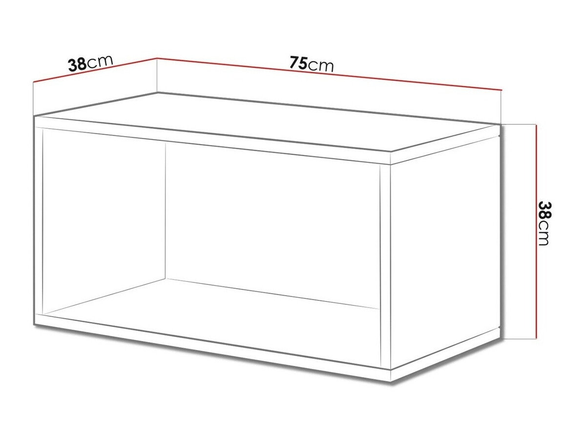 Wandplank Corbele 103 (Zwart)