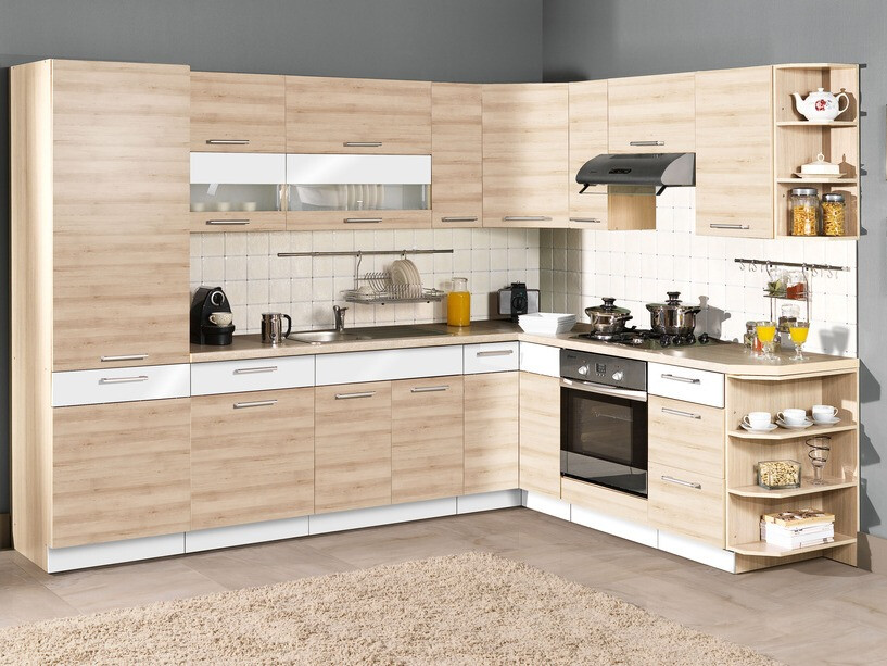 Modulaire kast met lade en deuren Mode Beech 109