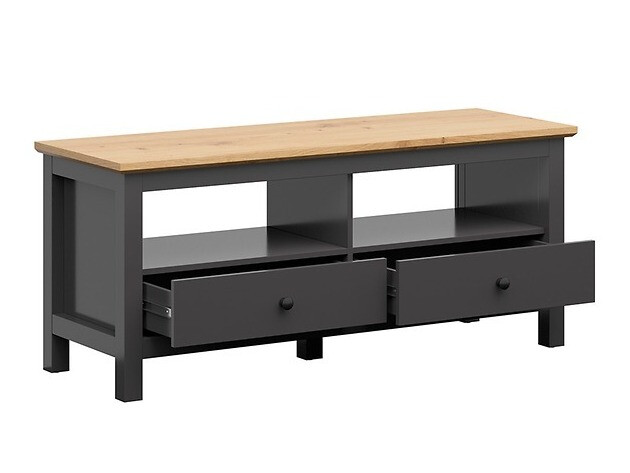 TV-meubel Sordoro 117 (Grafiet + Artisan eiken)