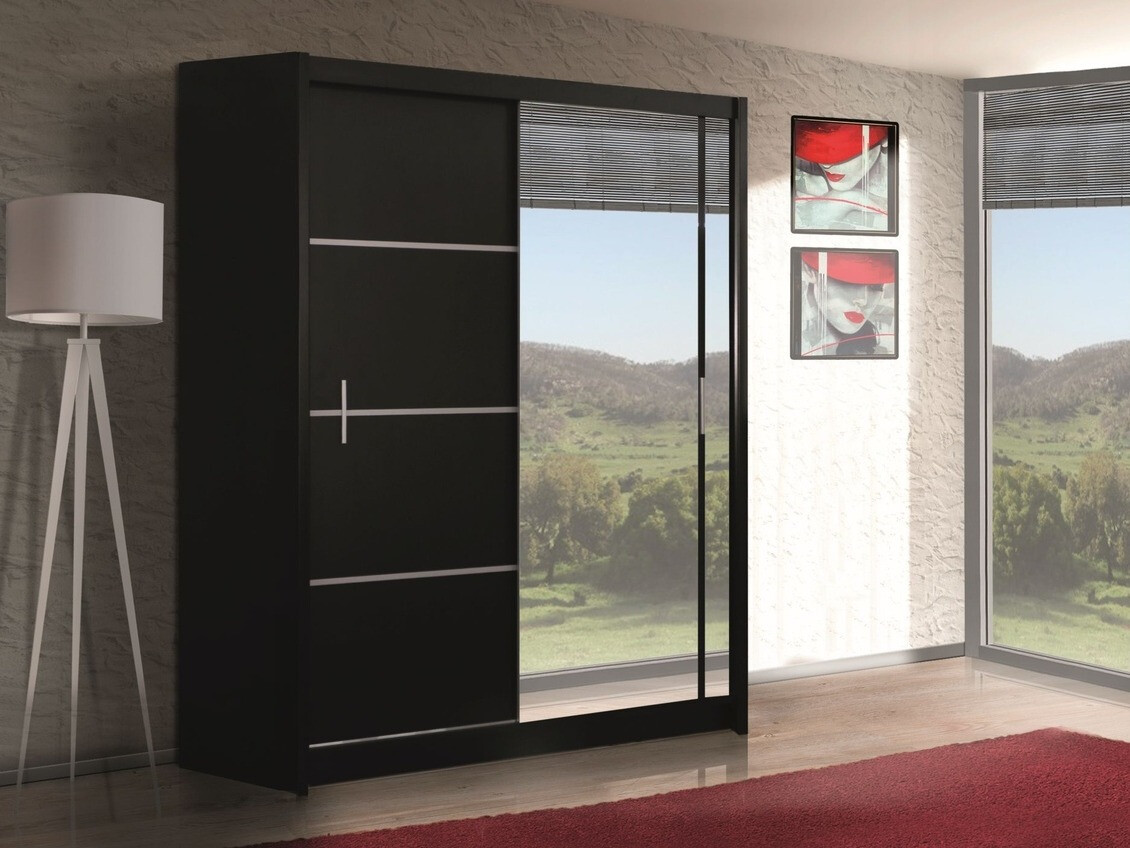 Kledingkast Honolulu 105 (Zwart)