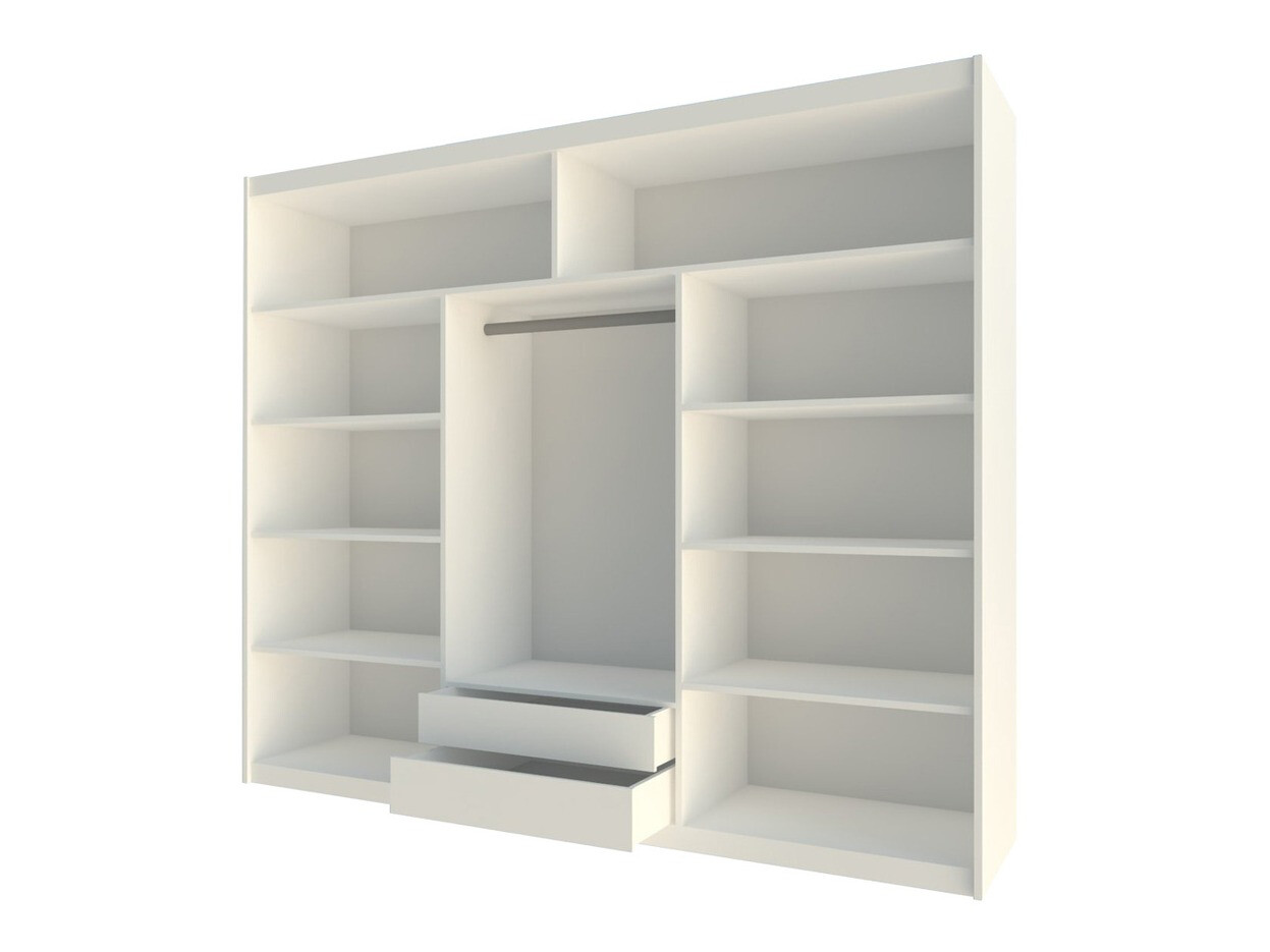 Kledingkast Honolulu 107 (Zwart)