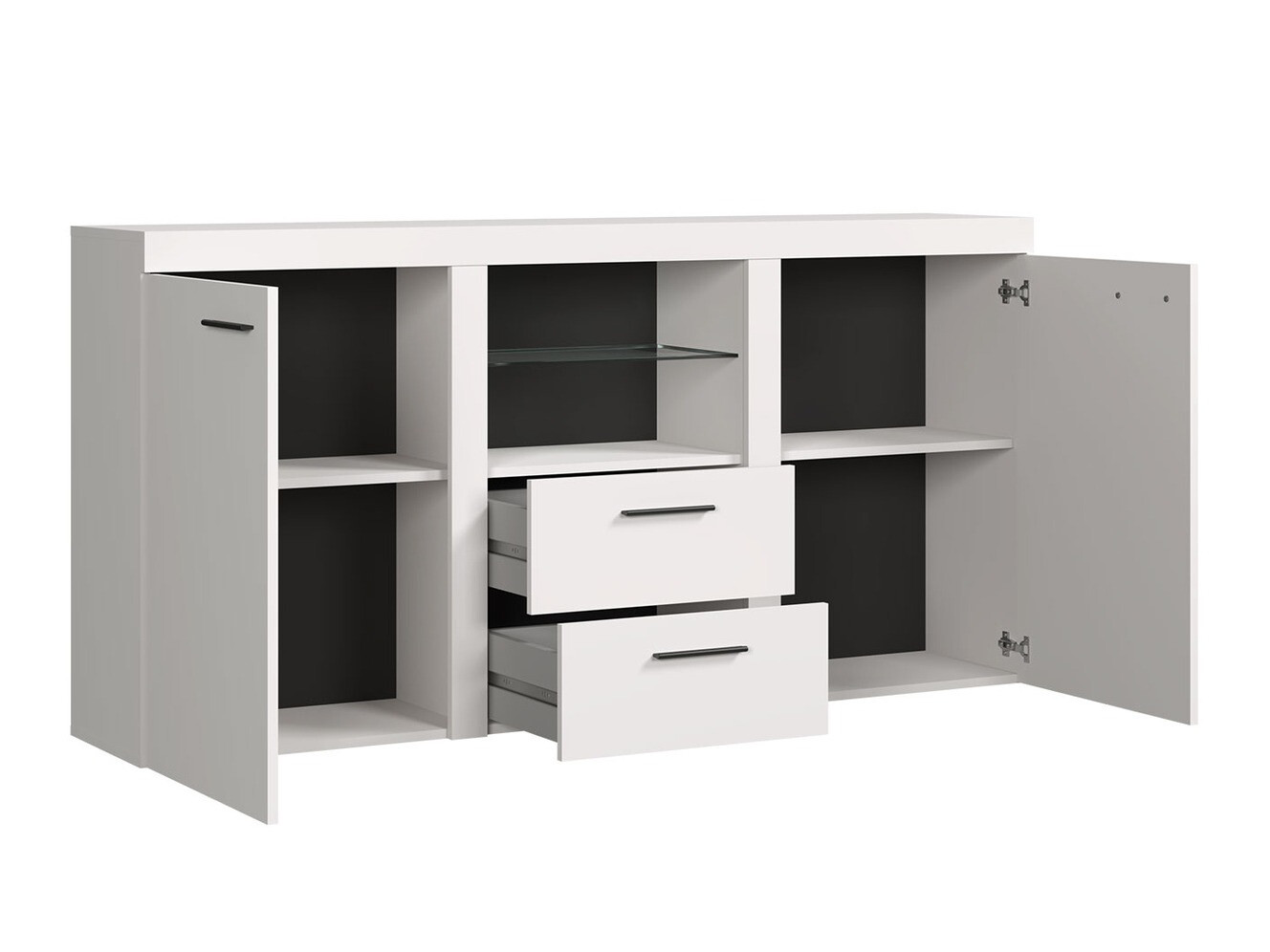 Ladekast Tucson 104 (Wit + Beton)