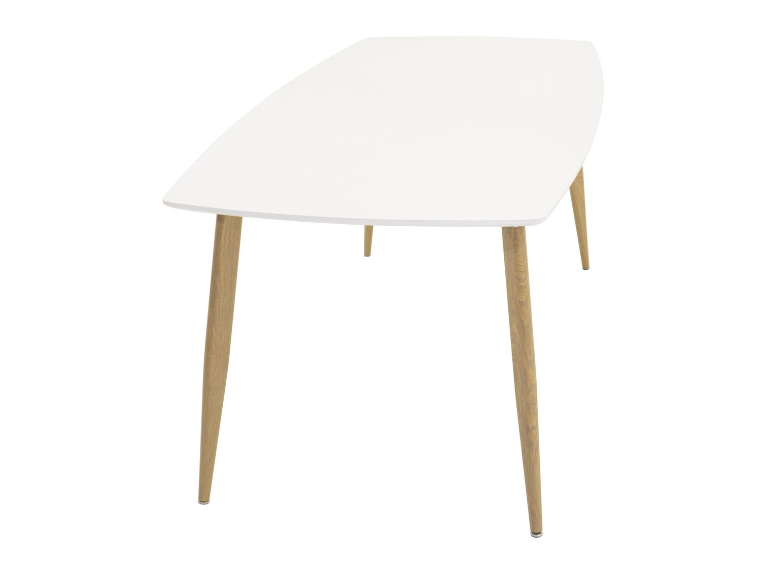 Tafel Dallas 131 (Wit + eiken)