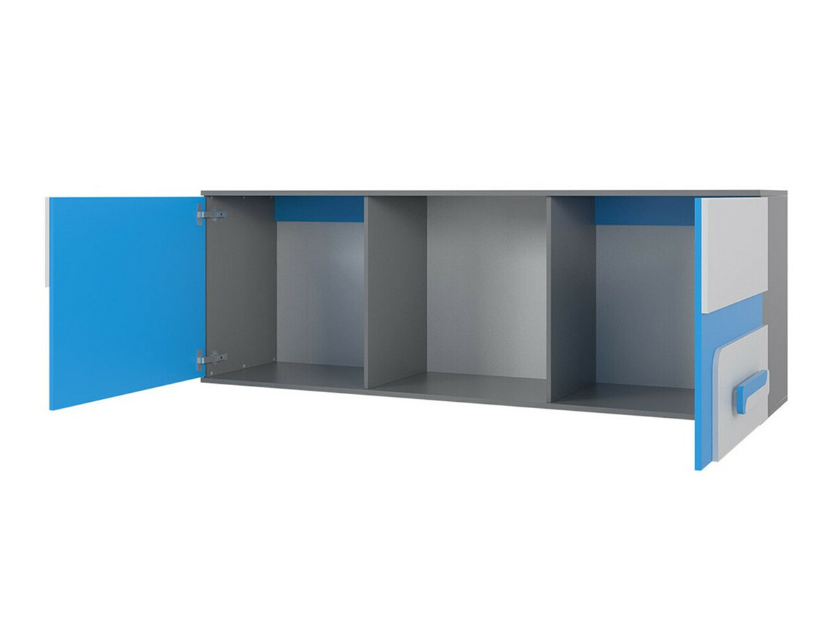 De reeks van de kinderkamer Levtala 120 (Antraciet + Wit + Turquoise)