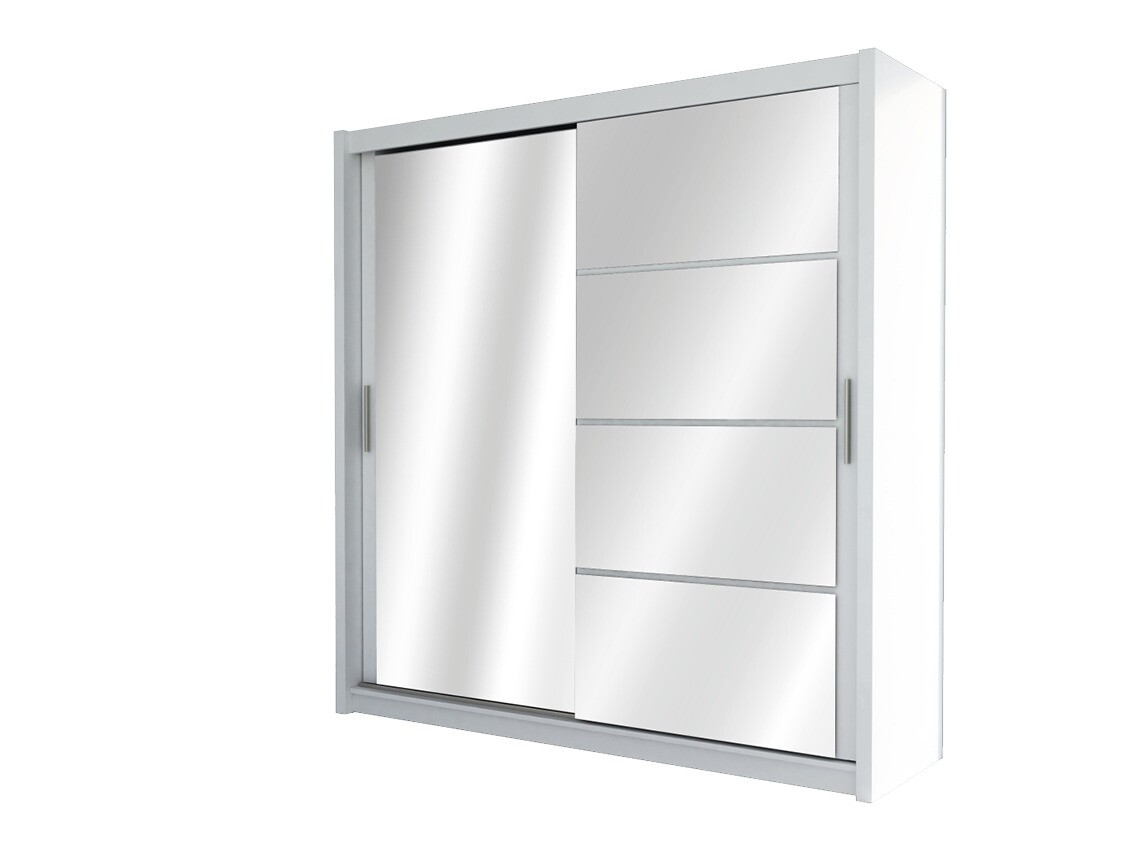 Kledingkast Honolulu 111 (Wit + Glanzend wit)