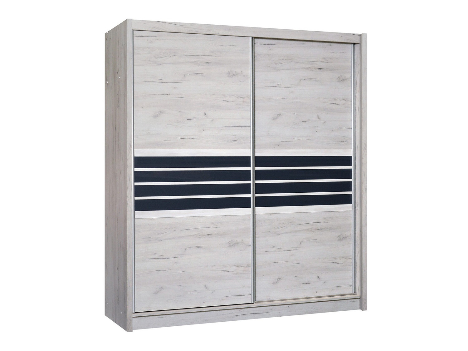 Kledingkast Honolulu 115 (Grijze eik+ Grafiet)