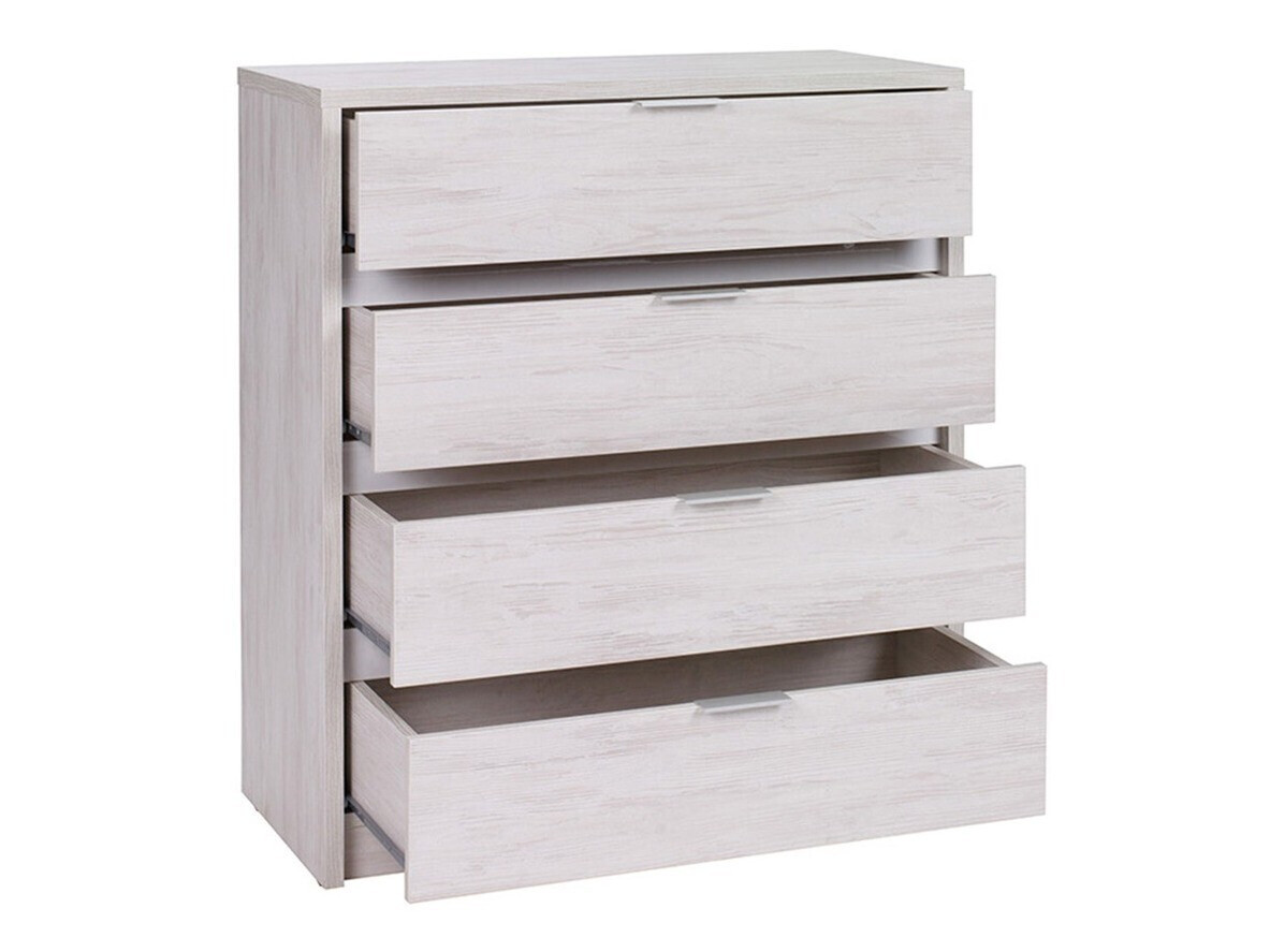 Ladekast Fivelbo 102 (Klooster eik + Glanzend zwart)