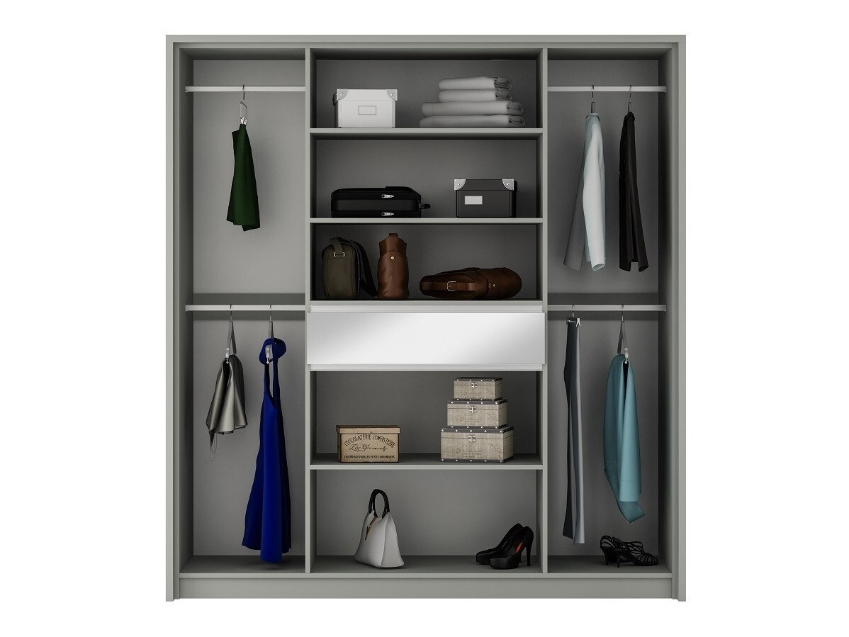 Kledingkast Honolulu 135 (Grafiet)