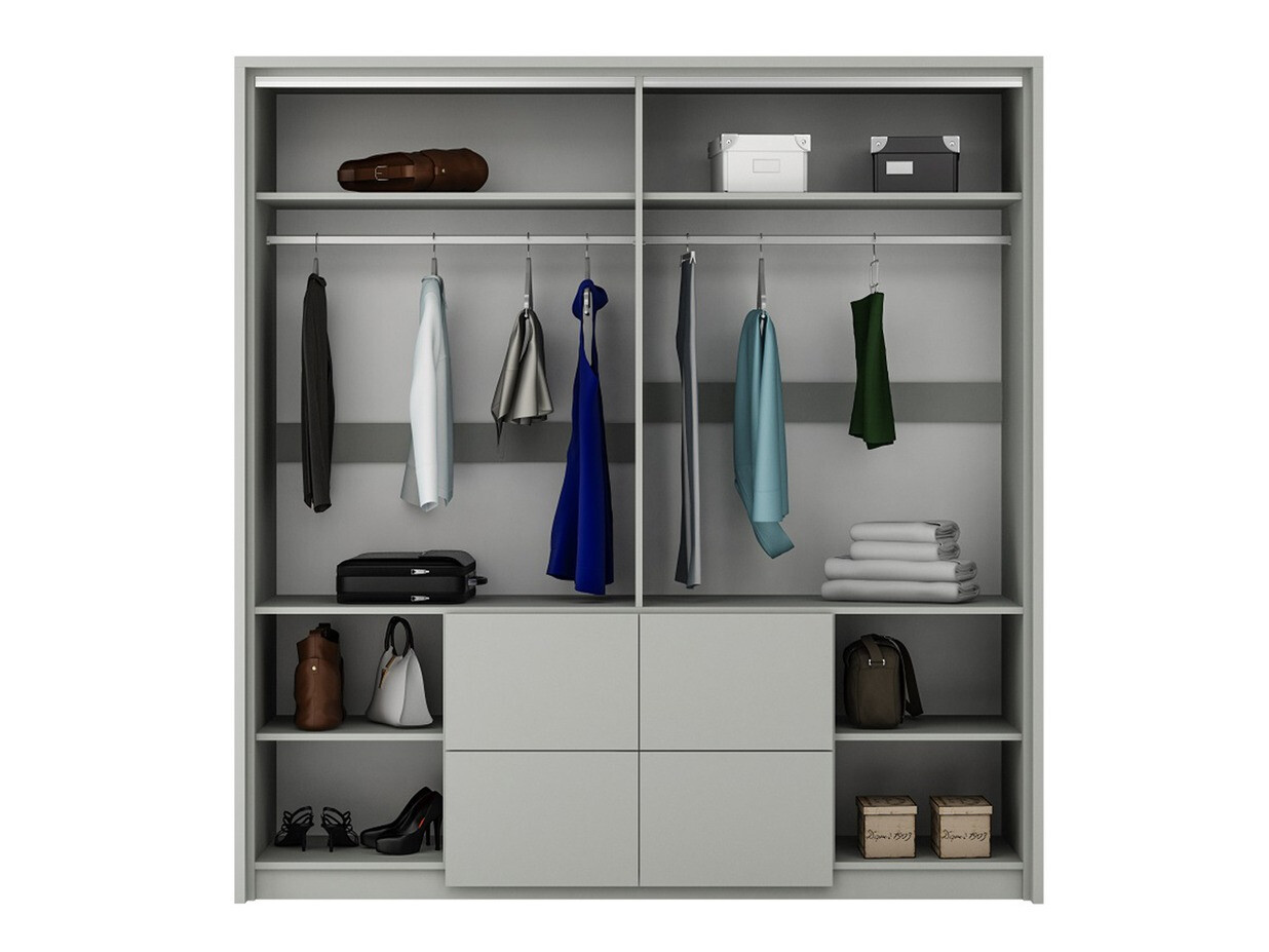 Kledingkast Honolulu 139 (Grafiet)