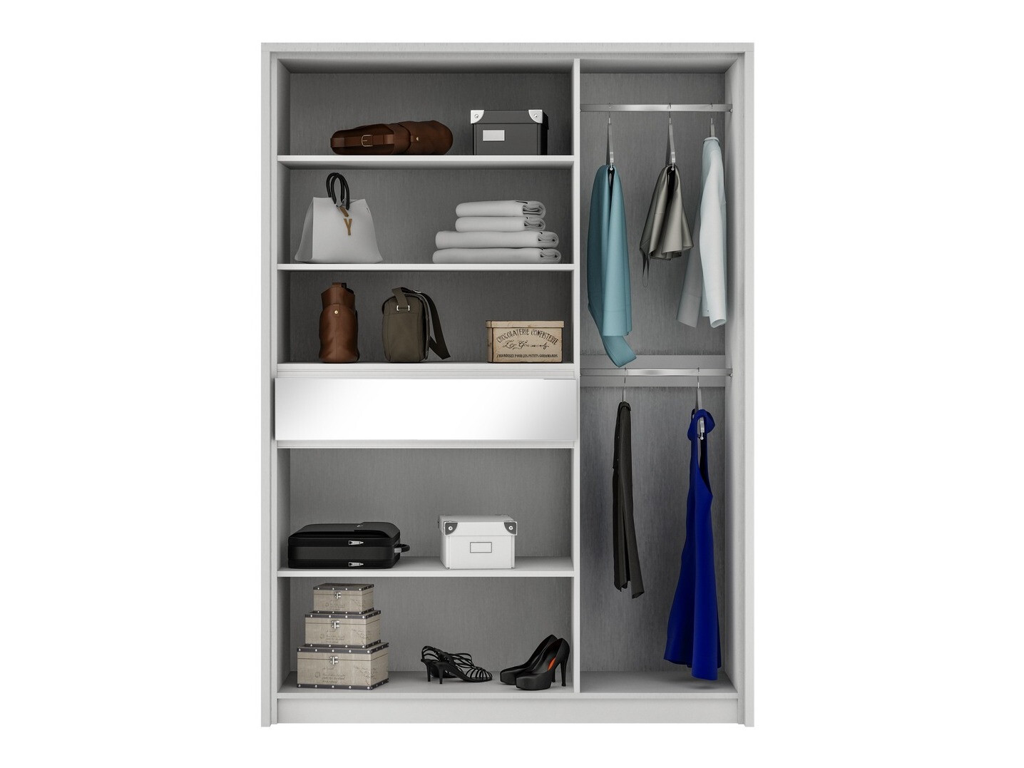 Kledingkast Honolulu 141 (Grijs)