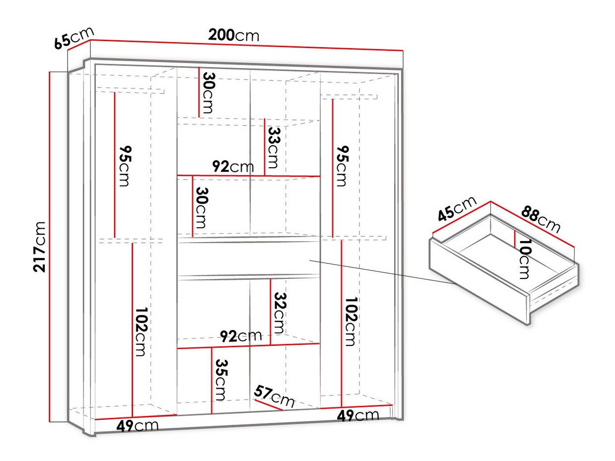 Kledingkast Honolulu 270