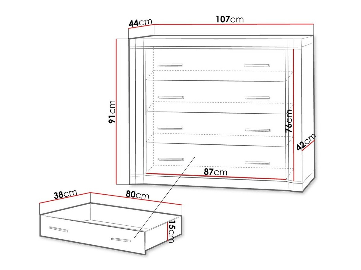 Ladekast Lorelie 101 (Truffel eiken)