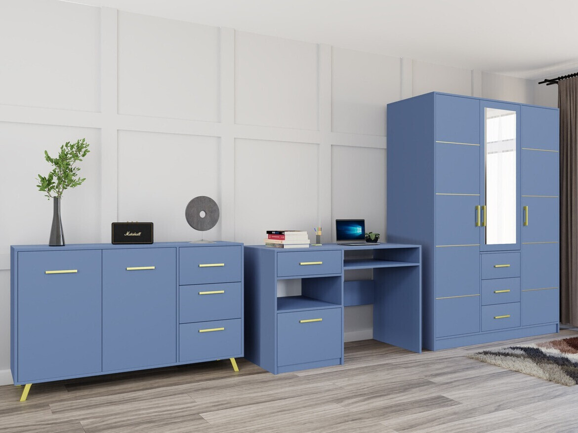 Meubelset Dortivu 120 (Blauw)