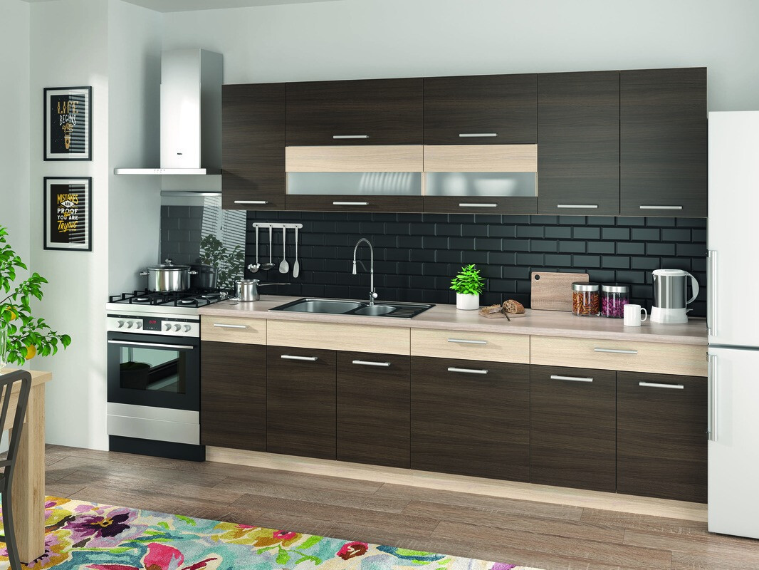 Modulaire kast met lade en deuren Mode Dark 112