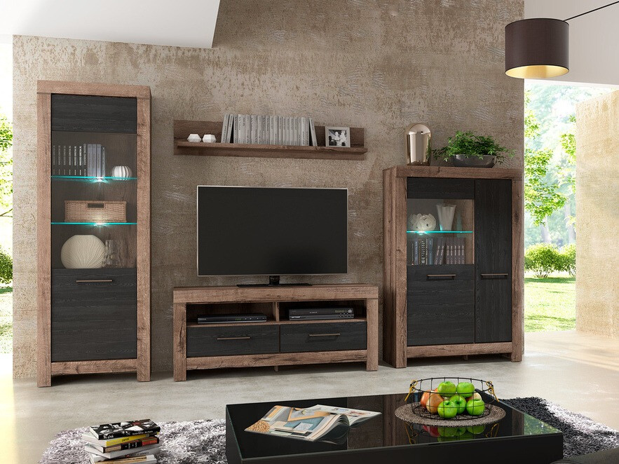 Boekenkast Dunfelu 102 (Klooster eik + Zwart eik)