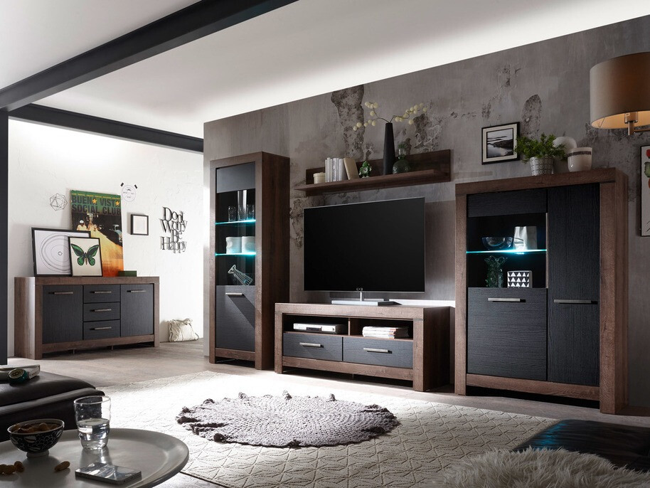 Boekenkast Dunfelu 103 (Klooster eik + Zwart eik)