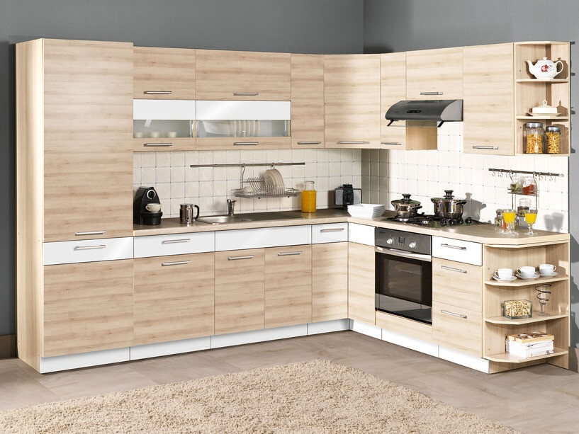 Modulaire kast met lade en deuren Mode Beech 113