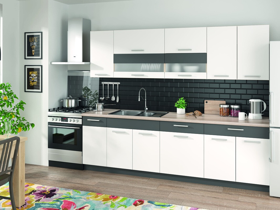 Modulaire kast met lade en deuren Mode White 112