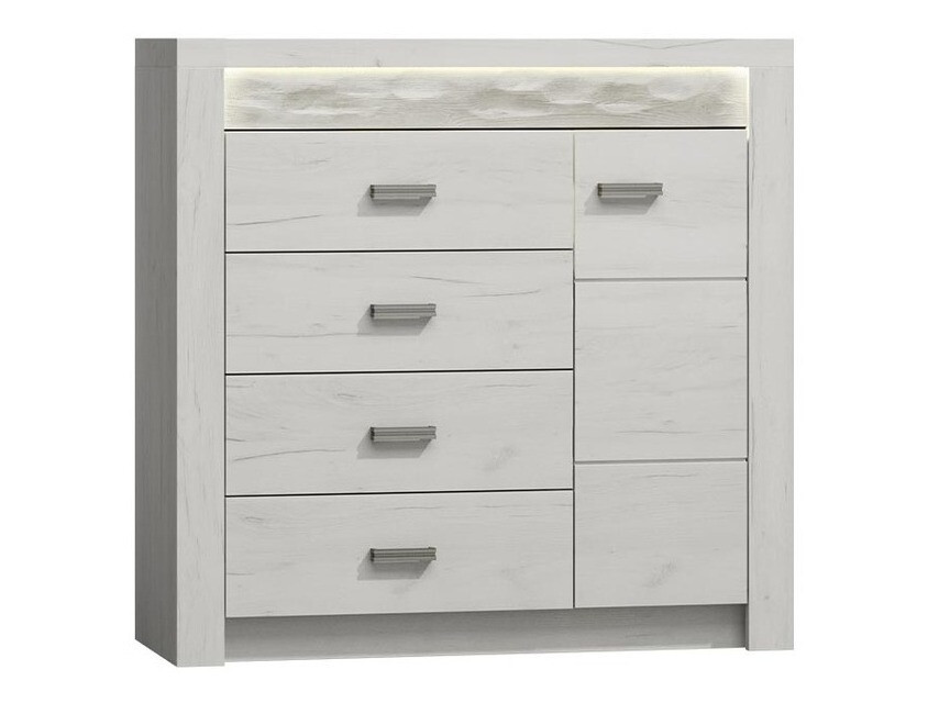 Ladekast Serfeno 115 (Ambachtelijk wit)