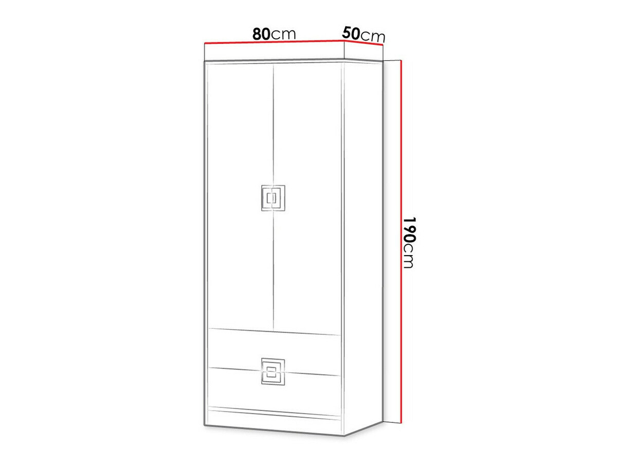 Kledingkast Balvire 102 (Licht eiken + Wit + Roze)