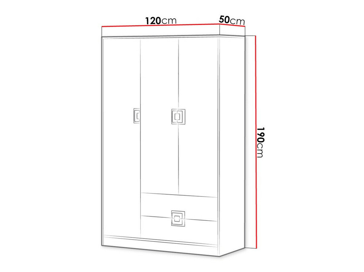 Kledingkast Balvire 104 (Licht eiken + Wit + Grijs)