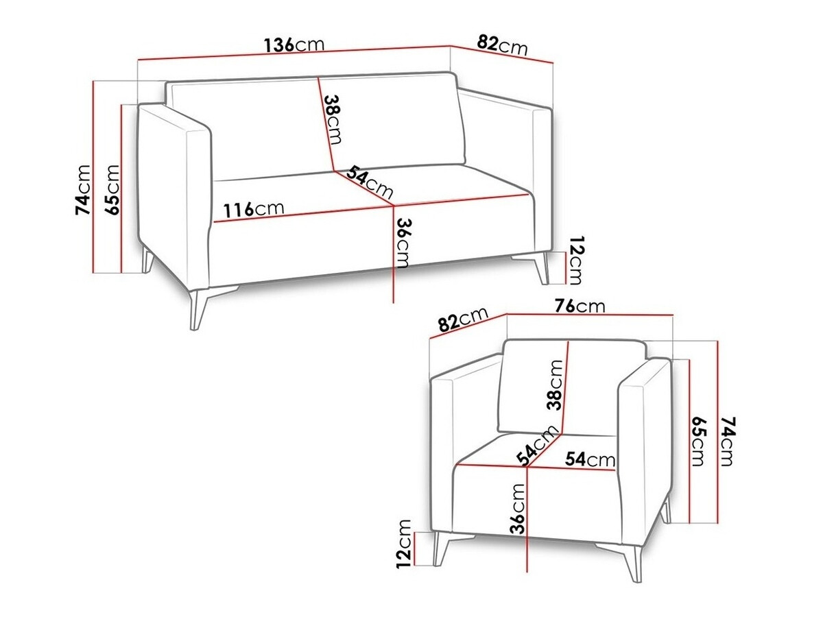 Gestoffeerde meubelset Virmore 103 (Solo 263)