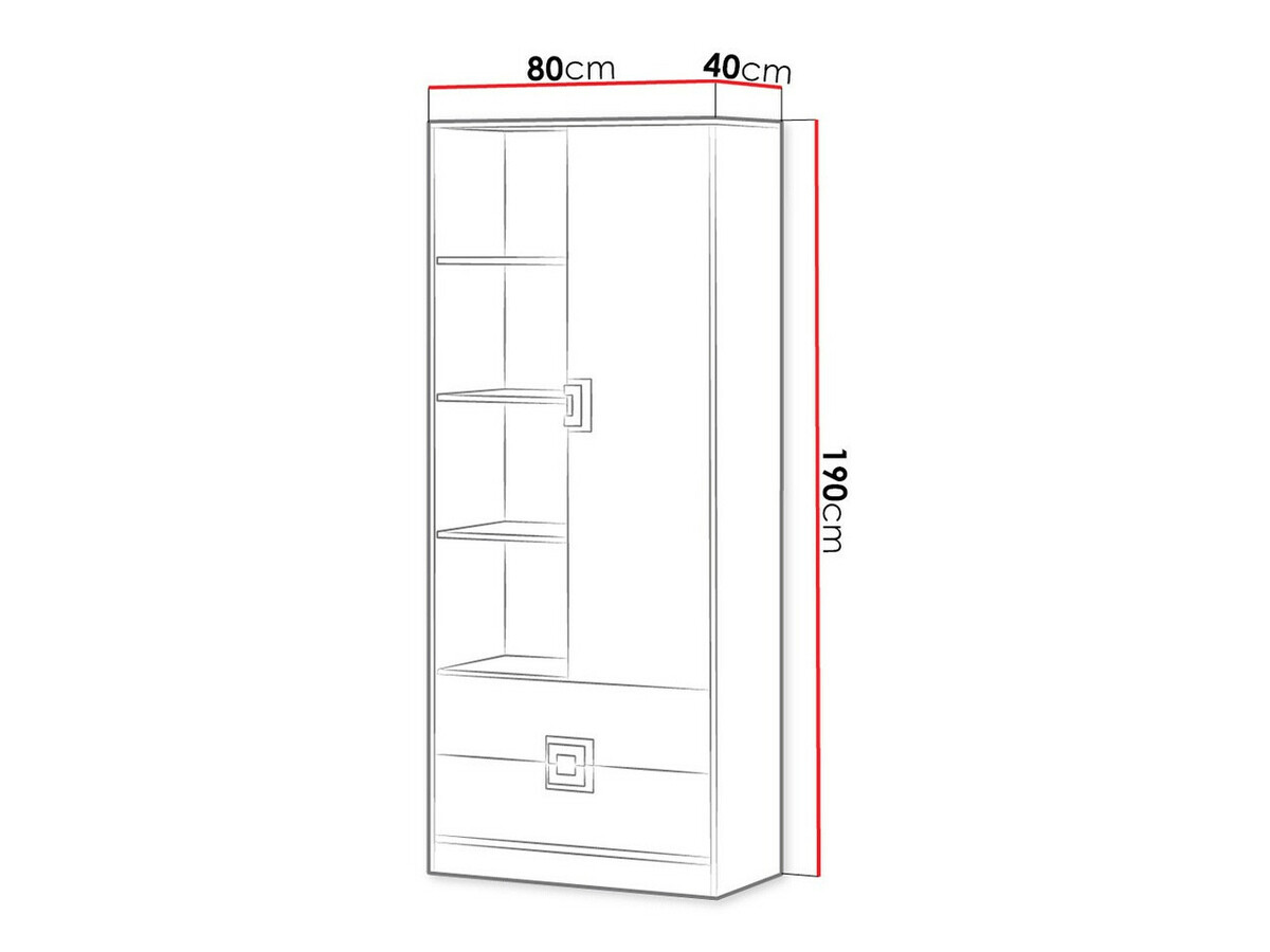 Boekenkast Balvire 105 (Licht eiken + Wit + Grijs)