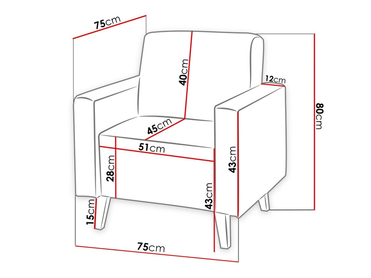Fauteuil Delbene 102 (Moric 03)