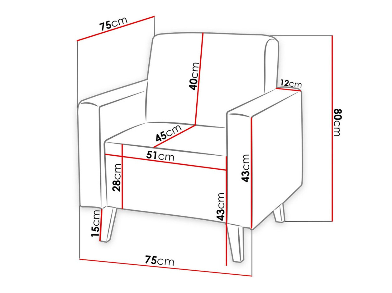 Fauteuil Delbene 102 (Moric 06)