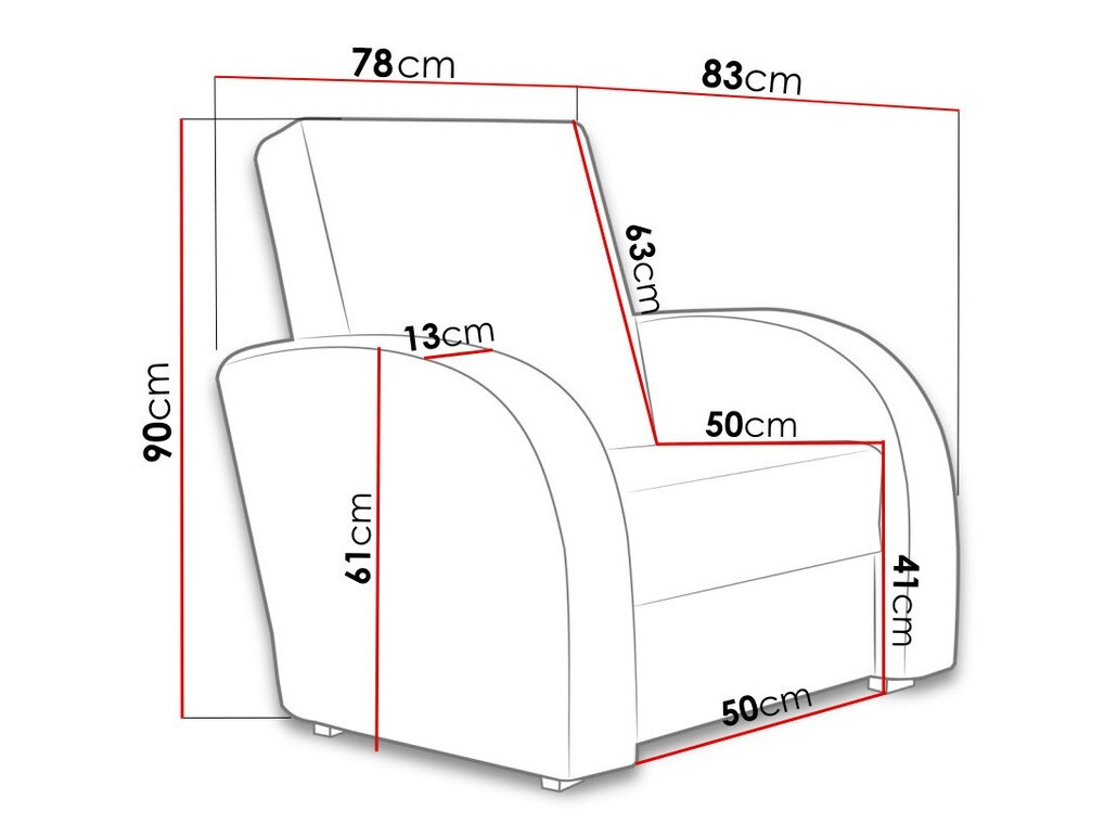 Fauteuil Providence 114 (Soft 066 + Kreta 07)
