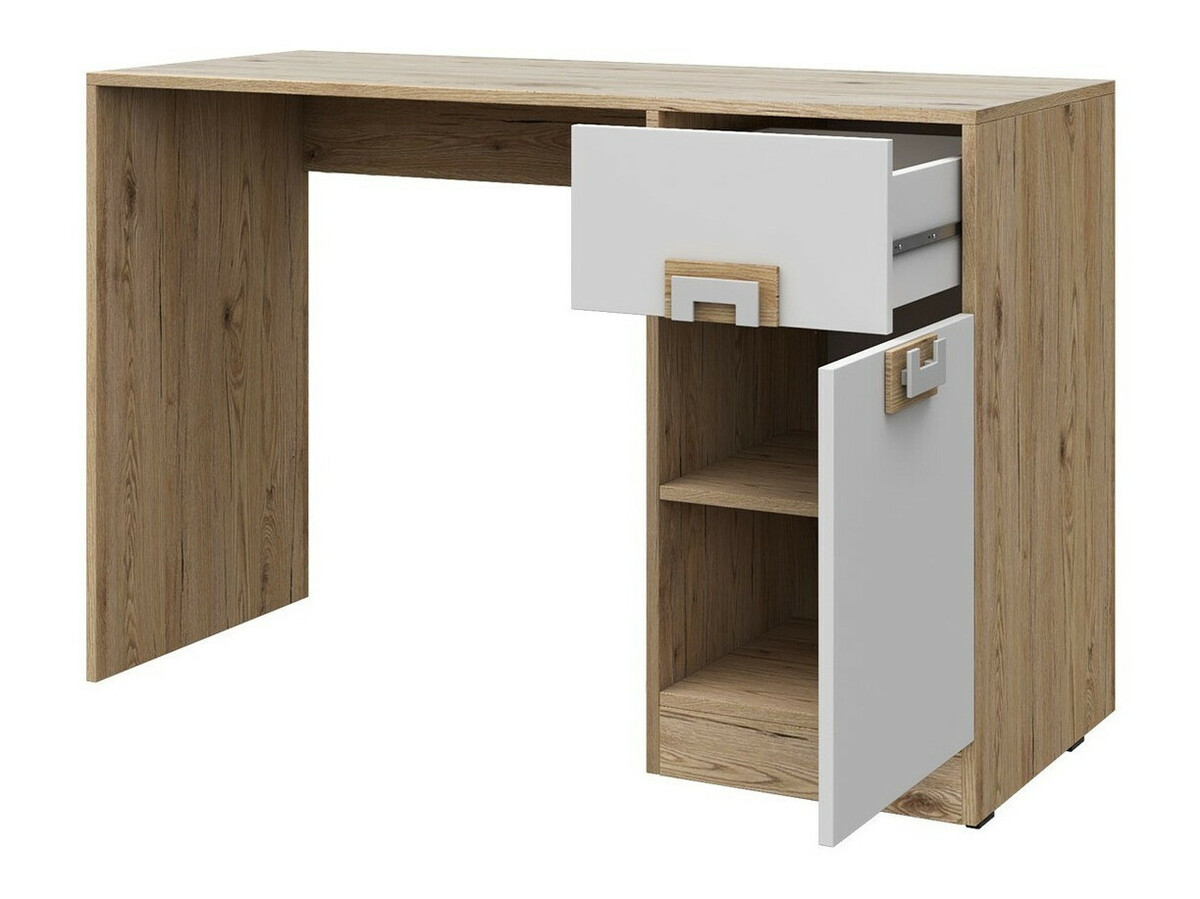 De reeks van de kinderkamer Balvire 116 (Licht eiken + Wit + Roze)