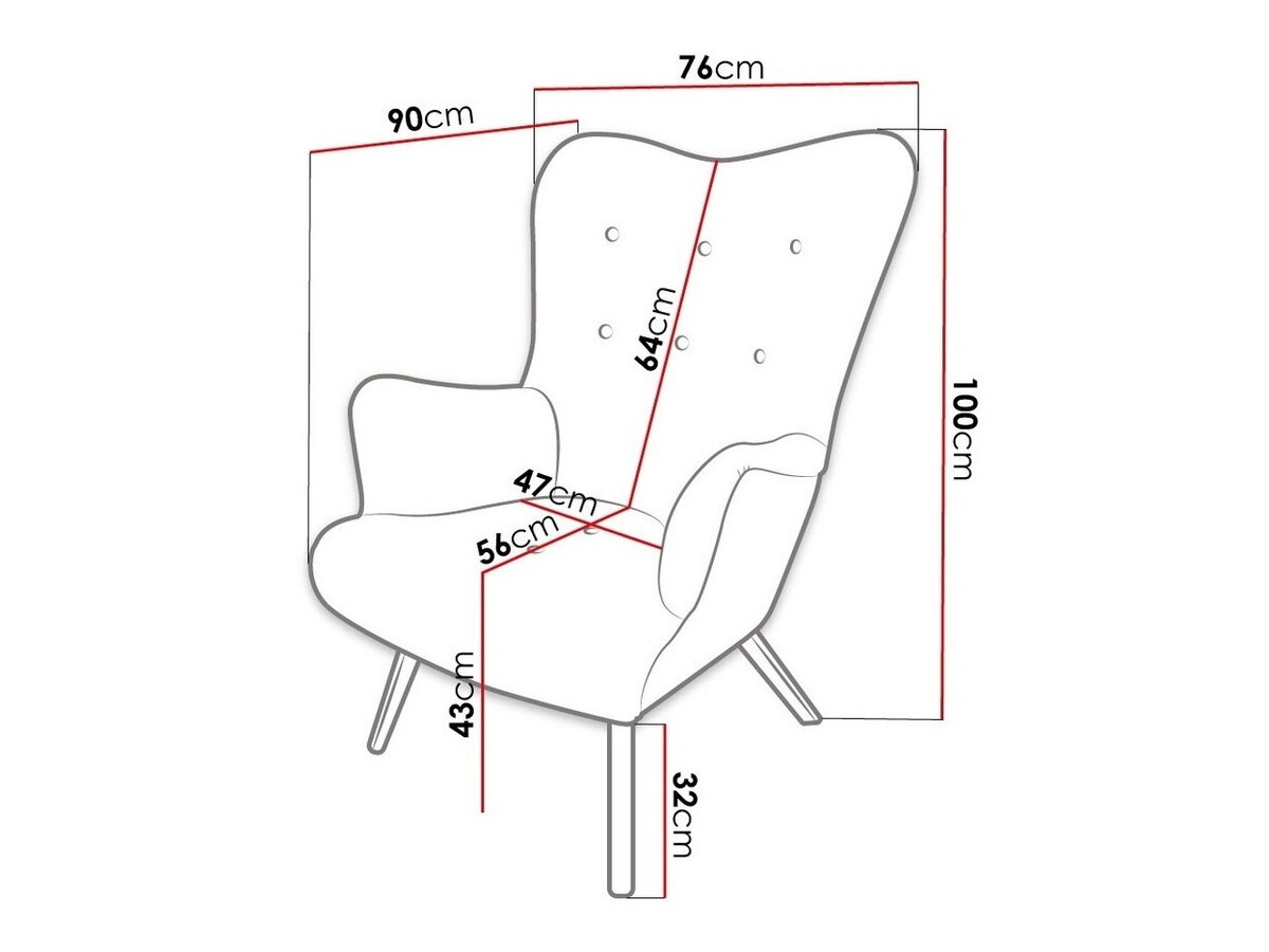Fauteuil Clovis 102 (Magic Velvet 2222)