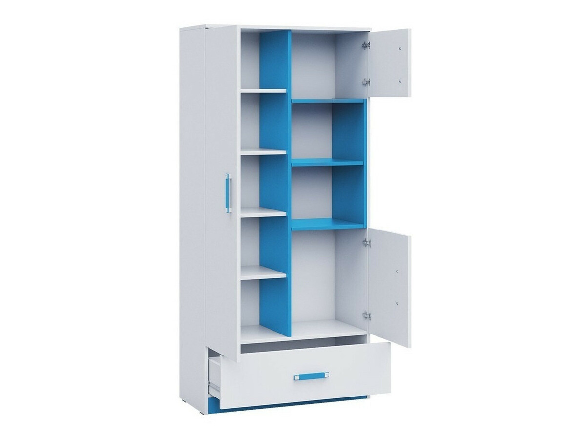 De reeks van de kinderkamer Lorlare 119 (Wit + Grijs)