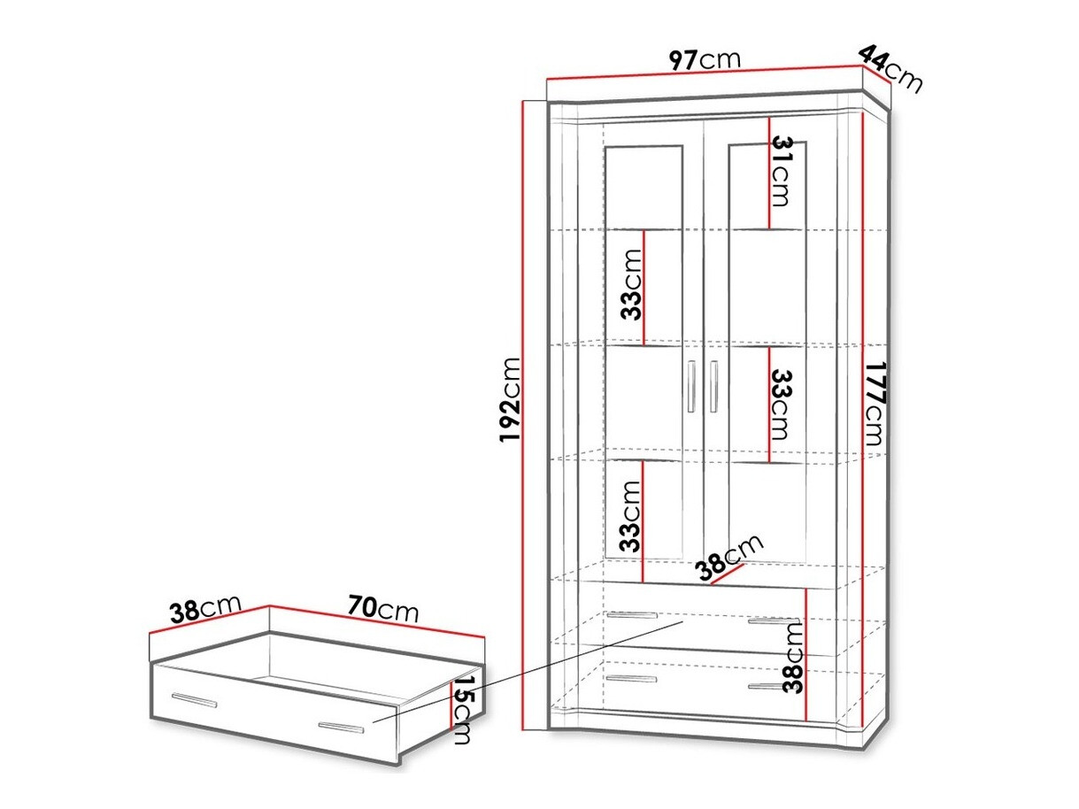 Boekenkast Lorelie 116 (Truffel eiken)