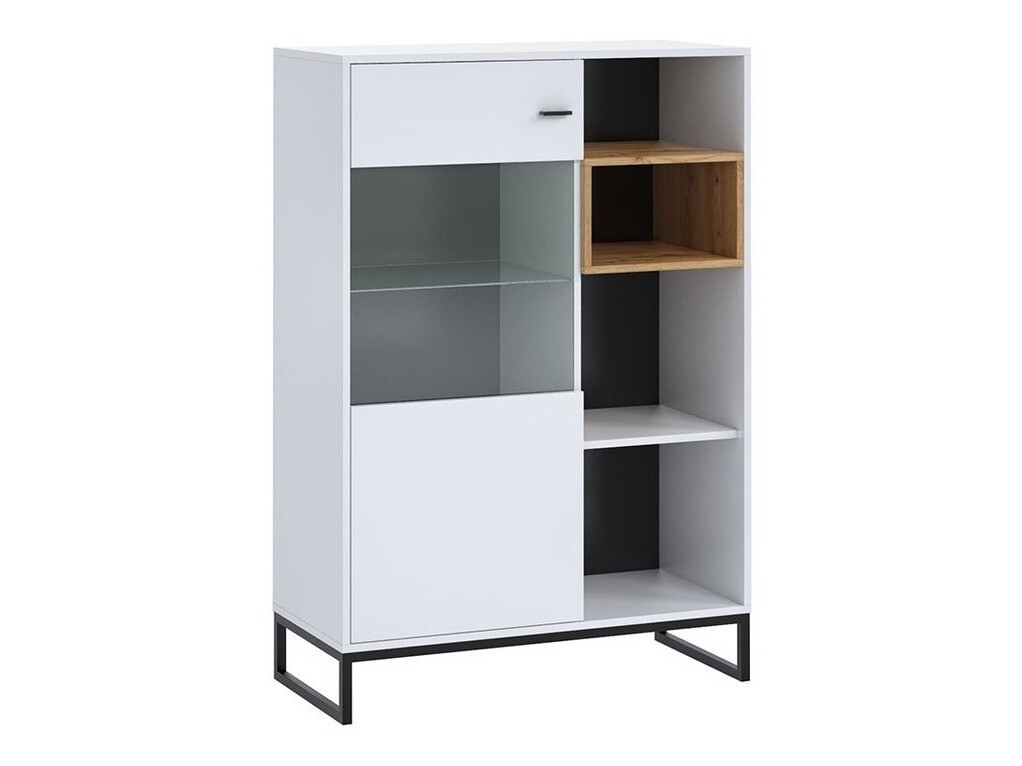 Dressoir Baltesi 107 (Wit + Artisan eiken)