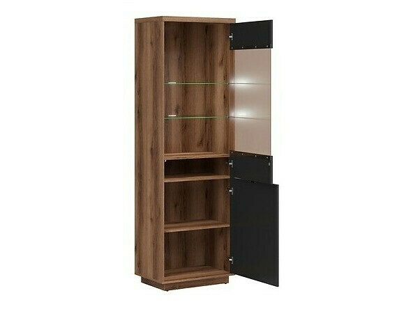 Woonkamerset Fivale 114 (Donker delano-eik + Matzwart)