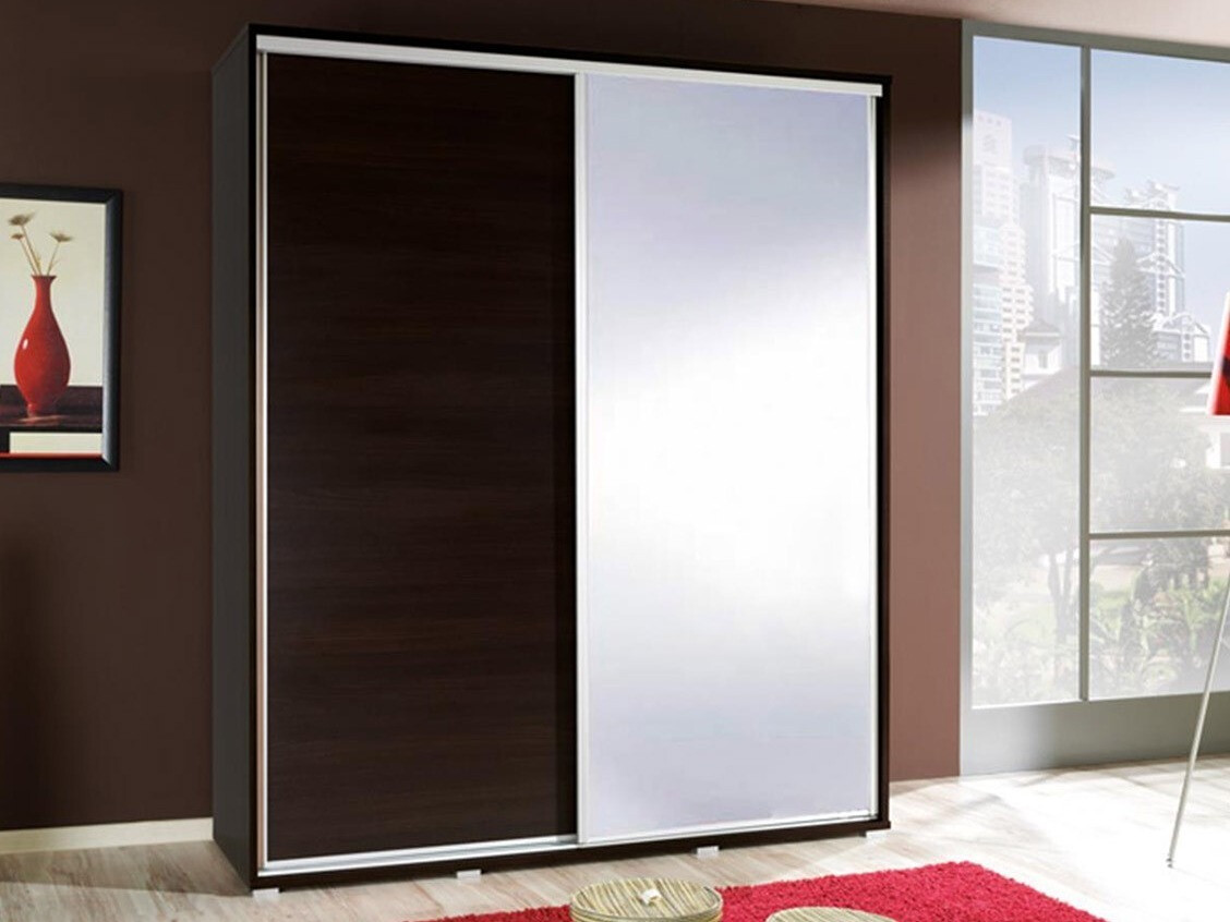 Kledingkast Murrieta 134 (Wengé)