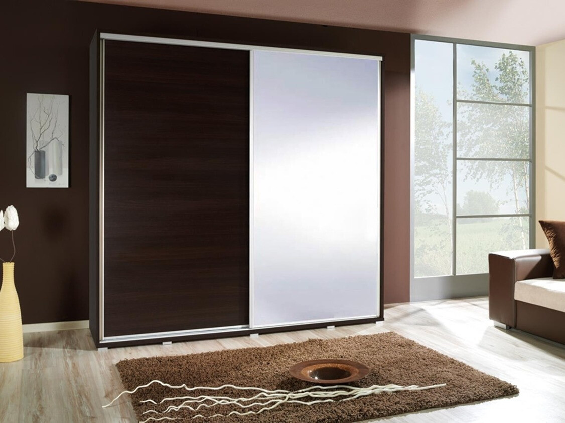 Kledingkast Murrieta 135 (Wengé)