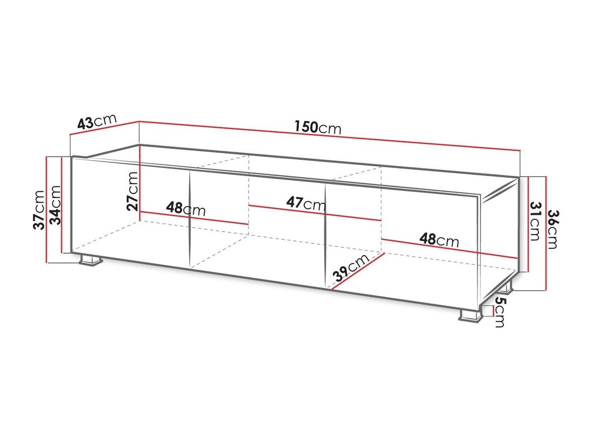 TV-meubel Tivdalu 103 (Gouden eik)