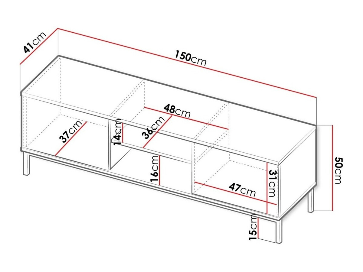 TV-meubel Lomsore 101 (Licht hout)