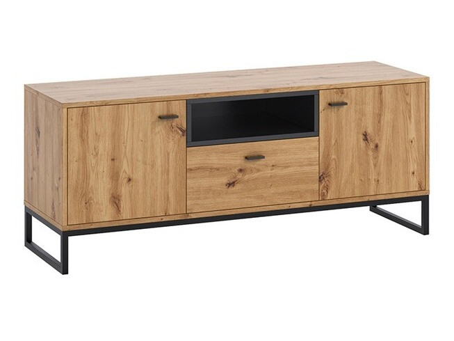 TV-meubel Baltesi 102 (Artisan eiken + Zwart)