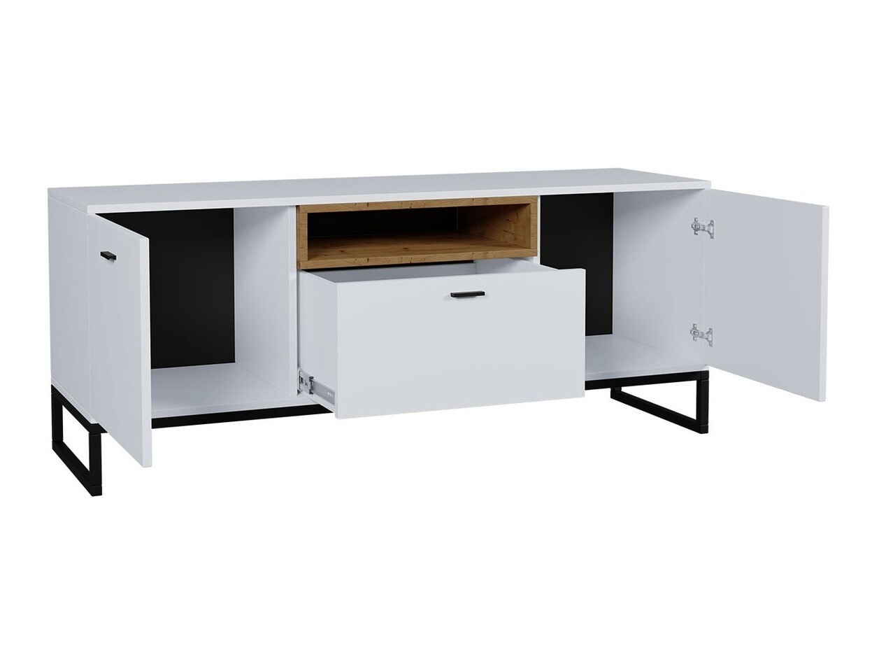 TV-meubel Baltesi 102 (Wit + Artisan eiken)