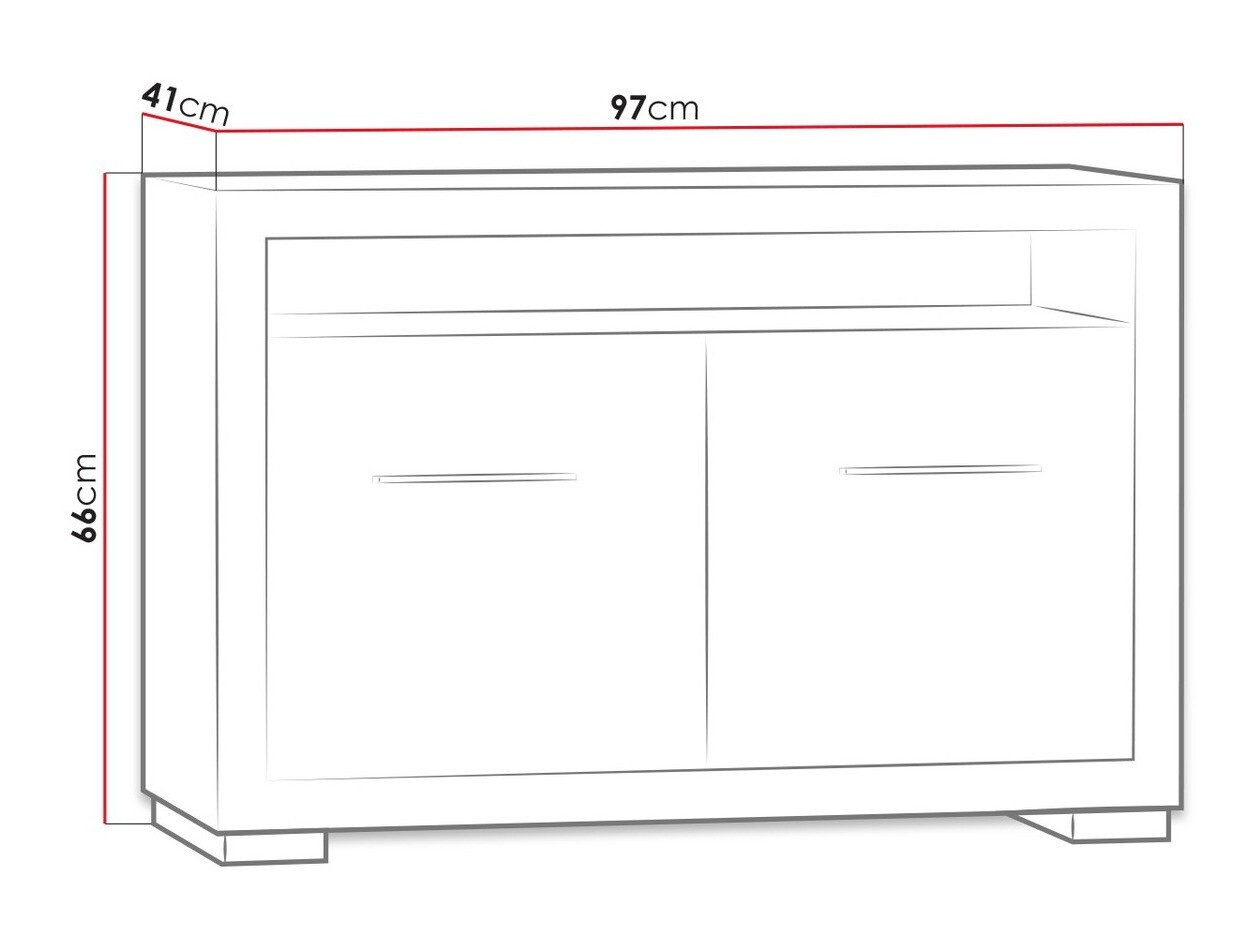 TV-meubel Fiomeri 115 (Eik Santana)