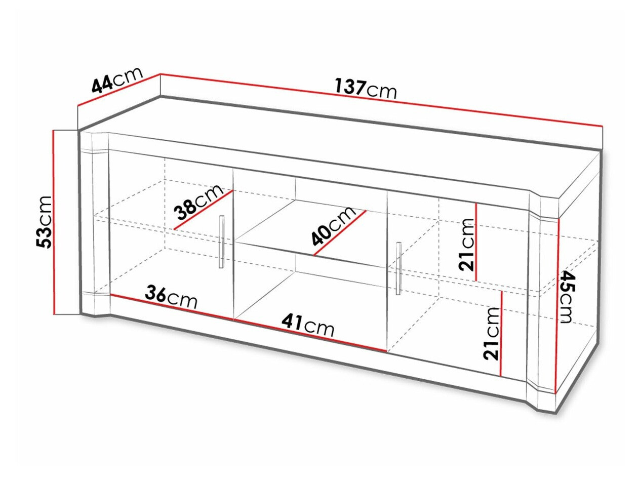 TV-meubel Lorelie 111 (Truffel eiken)